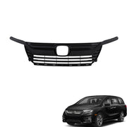DURAFORCE Gloss Black Plastic Front Upper Bumper Grille Fit For Honda Odyssey 2018-2020