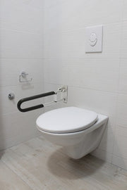 DURAFORCE Folding Handicap Grab Bars Rails Toilet Handrails Bathroom Support Safety Rail
