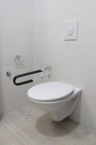 DURAFORCE Folding Handicap Grab Bars Rails Toilet Handrails Bathroom Support Safety Rail