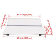 DURAFORCE Clear Folding Windshield Golf Cart Windscreen For Club Car Precedent 2004-UP