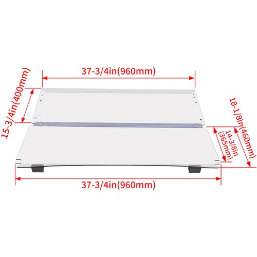DURAFORCE Clear Folding Windshield Golf Cart Windscreen For Club Car Precedent 2004-UP