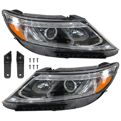DURAFORCE For 2014 2015 Kia Sorento EX SX Halogen W/LED DRL Projector Headlight Left Right