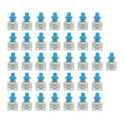 DURAFORCE 36 Pack Caster Swivel Plate On Blue Polyurethane Wheels 2" Size Wheels No Brake