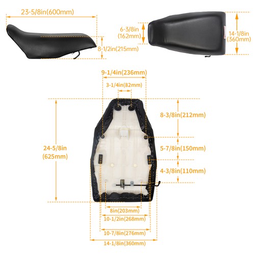 DURAFORCE For Honda TRX 300 TRX300 FW Fourtrax 2X4 4X4 Complete Seat 1988 1989 1990-2000
