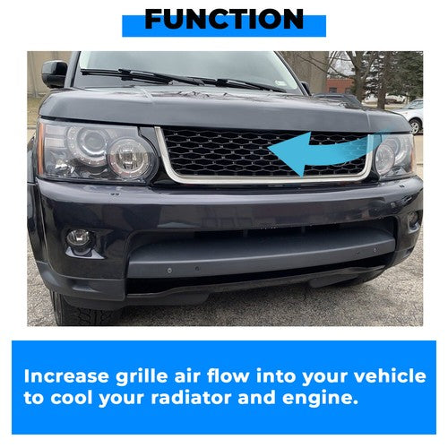 Upper Bumper Diamond Mesh Grille for 2010 2013 Land Rover Range Rover Sport