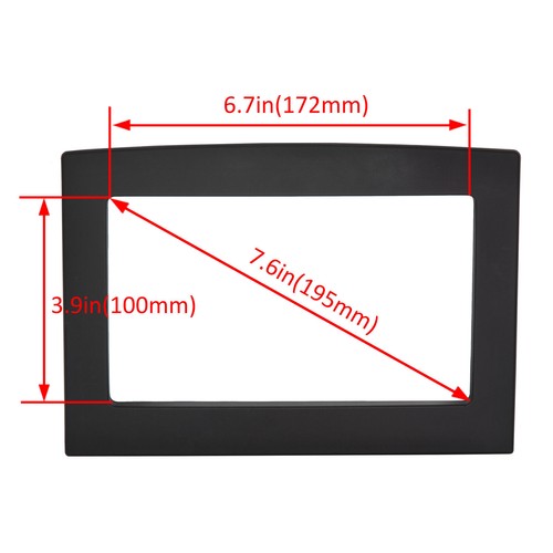 DURAFORCE For 06-09 2010 Dodge Ram 1500/2500 Car Stereo Radio Double Din Dash BEZEL Kit