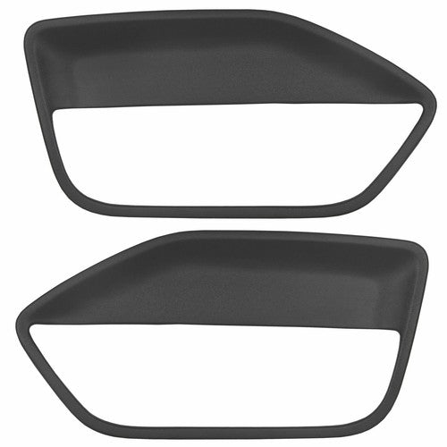 2pcs Front Door Panel Black Insert Hard Cover Kit for 05-09 Ford Mustang