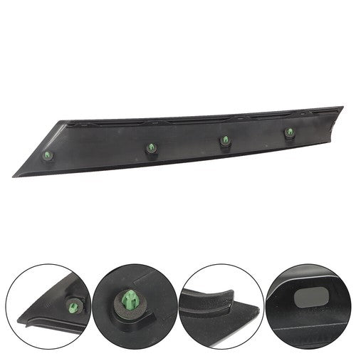 DURAFORCE Black Front Left Side Windshield Post Trim For Mini Cooper 2007-2015 R55 R56 R57