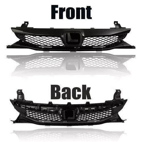 DURAFORCE Yellow Lens Fog Lights Kit Front Bumper Grille for 09-11 for Honda Civic 4Dr