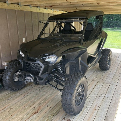 DURAFORCE Hard Coated Windshield 2-IN-1 Flip Scratch Resistant For 2019+ Honda Talon 1000