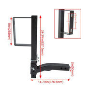 DURAFORCE For ATV UTV 24" High Trailer Hitch Spare Tire Mount Fits All 2" receiver hitch