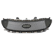 DURAFORCE Mesh Front Upper Bumper Grille Plastic Chrome Frame For Ford Taurus 2013-2019