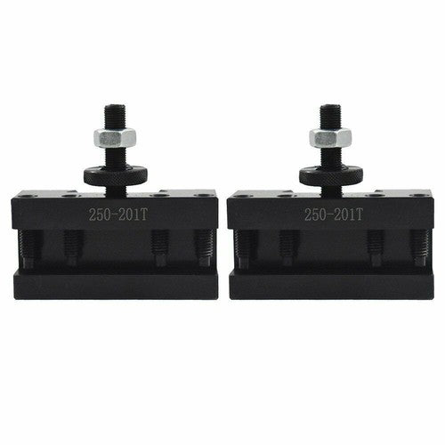 DURAFORCE BXA 250-222 New Wedge Type Tool Post For Lathe 10 - 15" With 7PC Tool Holders