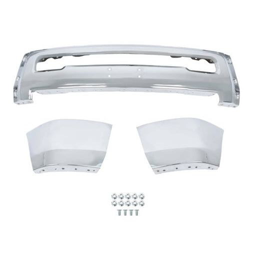 DURAFORCE Split Steel Suitable For RAM 2500 3500 2010-2018 Replacement Front Bumper Chrome