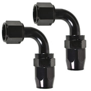 DURAFORCE Set of 2 10AN AN10 90° 90 Dgree Fuel Swivel Fitting Hose End Oil Fuel Adaptor