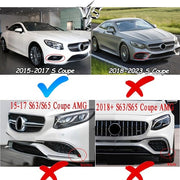 DURAFORCE For 2015-2017 Mercedes Benz W217 S500 S550 GT Front Bumper Grille Glossy Black