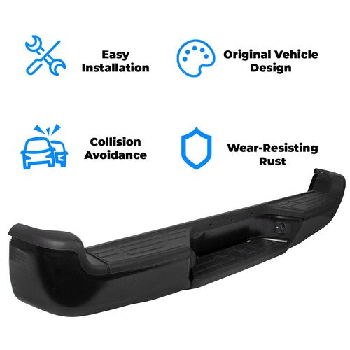 Complete Black Rear Bumper Assembly for 2005 2015 Tacoma 05 15 SR5