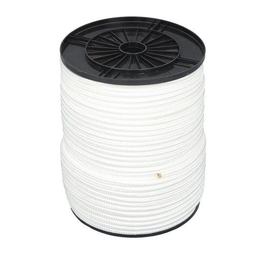 DURAFORCE 3/8in × 500ft Nylon Solid Braid Rope High UV Abrasion Resistance Industrial