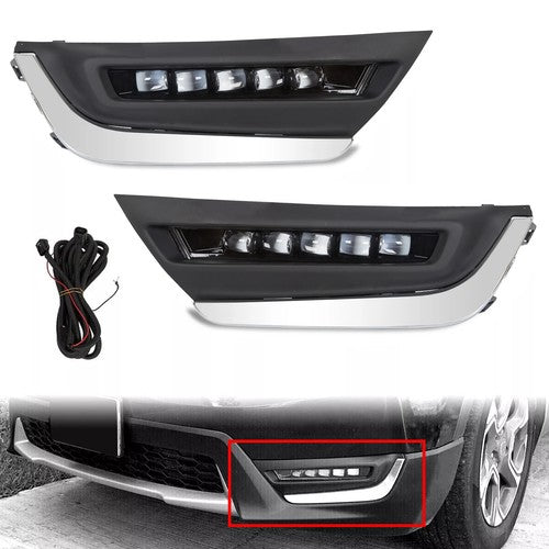 LED DRL Daytime Running Fog Lamp for Honda CRV CR-V 2017-2019