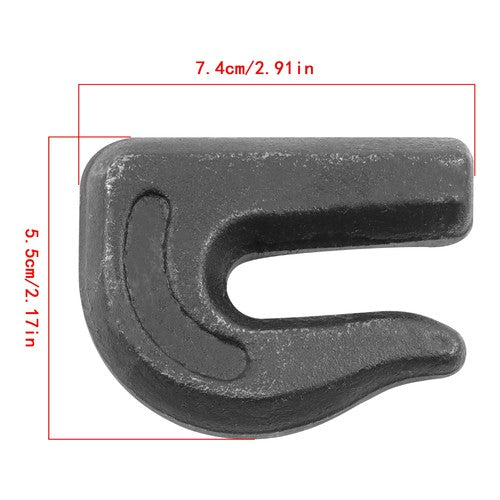DURAFORCE 10 Pack 3/8" Weld On Grab Hook 6600lbs Heavy Duty G70 Forged Grab Chain Hooks