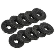 DURAFORCE 10 PCS 4-1/2" x 7/8" Black Diamond Grinding Discs Strip Discs for Angle Grinder
