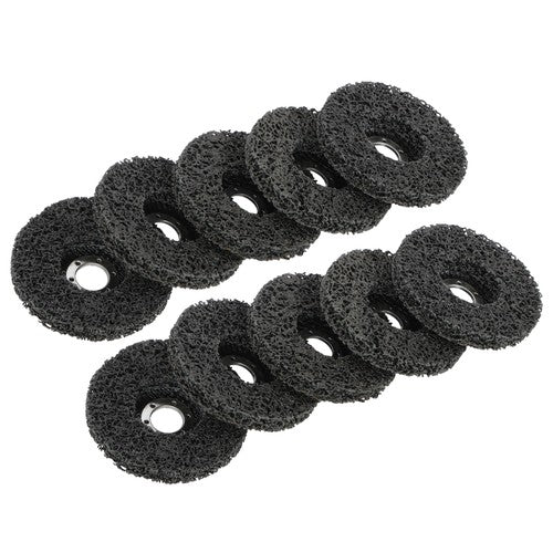 DURAFORCE 10 PCS 4-1/2" x 7/8" Black Diamond Grinding Discs Strip Discs for Angle Grinder