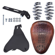 DURAFORCE Brown Motorcycle Bobber Solo Seat Spring For Yamaha V Star 1300 1100 950 650 250