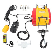 DURAFORCE 1100lbs 500kg 2in1 Portable Electric Hoist Winch Wire & Wireless Remote Control