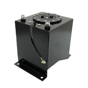 DURAFORCE Drifting Fuel Cell Gas Tank+level Sender Black Coated Aluminum Racing 2.5 Gallon