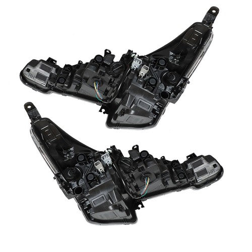 DURAFORCE Left+Right Side Headlights Headlamps Black Housing For Toyota Corolla 2020 2021