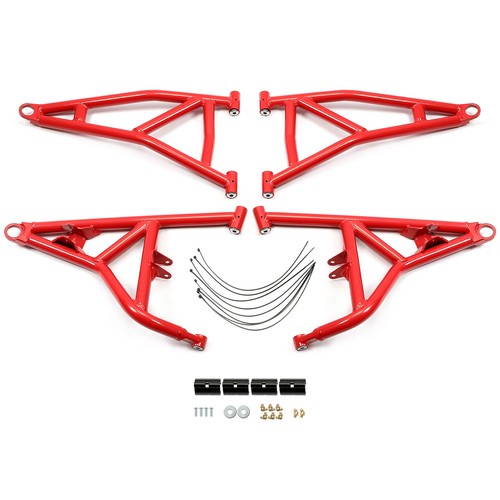 DURAFORCE For Polaris RZR XP 1000 / Turbo 2014-2023 Red High Clearance Steel Front A Arms