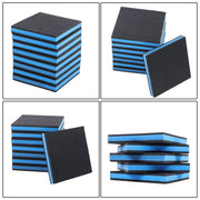 DURAFORCE 8 Pack 6"x6"x7/8" Anti Vibration Pads with Ribbed Rubber & EVA Core