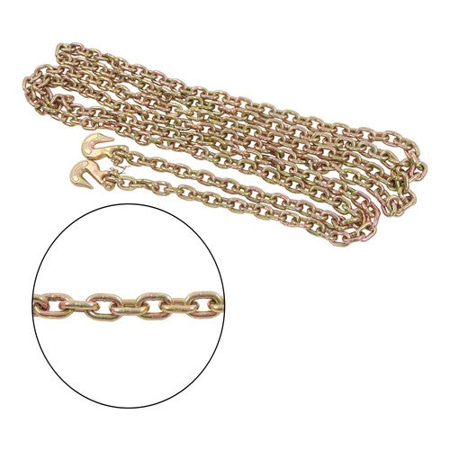 DURAFORCE 2PC 5/16" x 20' G70 Chains Tow Chain Binder Tie Down Flatbed Truck Trailer Chain