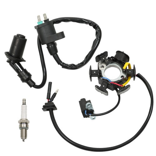 DURAFORCE Stator Ignition Coil Spark Plug For Honda 31120-GW8-671 XR50R 00-03 XR70R 97-03