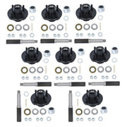 DURAFORCE With Trailer Bearing Kit 8 Sets 4 on 4" Trailer Hub Kit And 1" Round BT8 Spindle