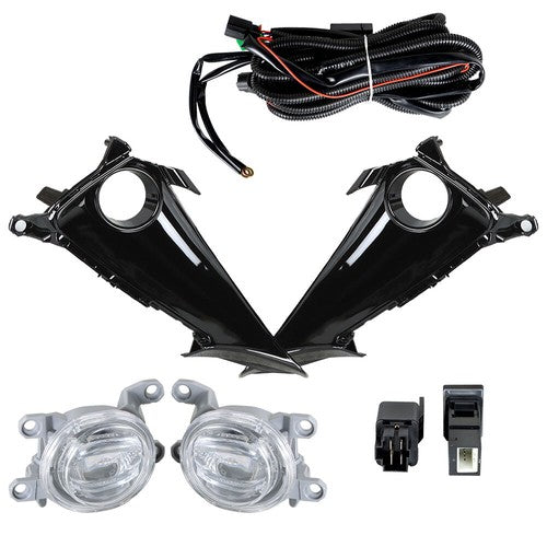 DURAFORCE LH+RH Daytime Running Lights w/Wiring Switch For 19-21 Toyota Corolla Hatchback