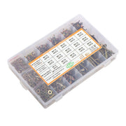 DURAFORCE 1640Pack M4 M5 M6 Stainless Steel Nuts Flat and Bolts & Lock Washers Sorting Kit