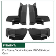 DURAFORCE Front + Rear 1/4 Quarter Panels Bumper Filler For 80-85 Chevrolet Caprice/Impala