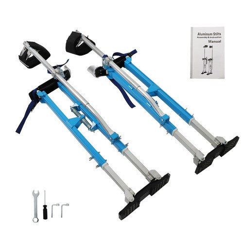 DURAFORCE Painting Stilt 36" - 48" Drywall Stilts Adjustable Aluminum Alloy Tool Blue