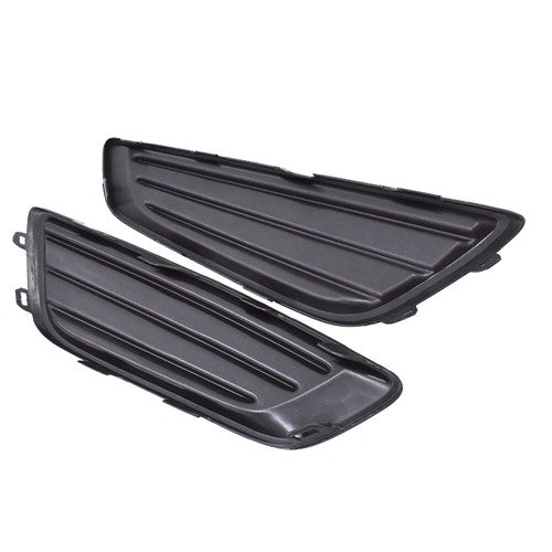 DURAFORCE Left&Right Black Fog Light Cover For Ford Focus 15-2017 2018 Frame Bezel Trim