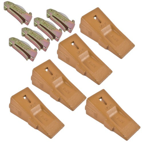 DURAFORCE X290 Sharp Bucket Teeth/Tooth with K290S Flexpins Fit for Mini Excavator 5Pcs