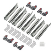 DURAFORCE 4 Pairs Undermount Drawer Slides 15 inch Undermount Soft Close Drawer Slides