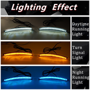 DURAFORCE For 2023 2024 Honda CRV LED Side Marker Light + Reflector Tail Lamp Smoked Lens