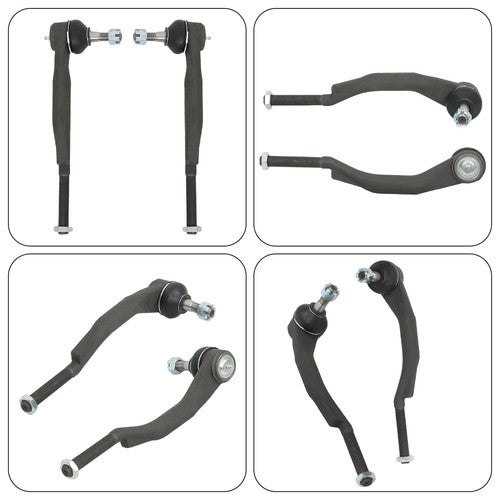 DURAFORCE 8× Inner&Outer Tie Rods Upper Lower Ball Joints For Chevrolet GMC 2002-07 V8/L6