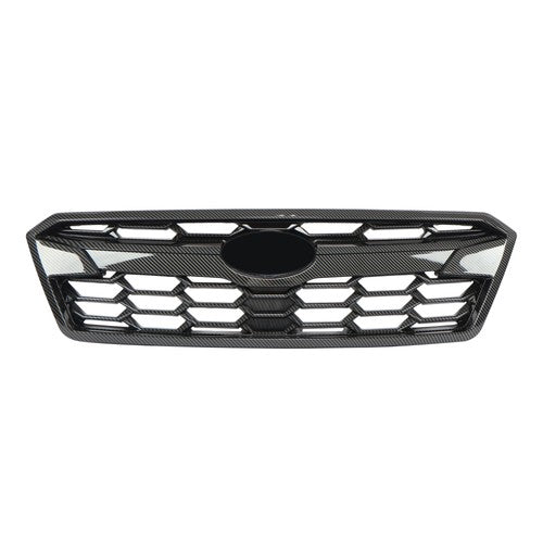 DURAFORCE Fit For Subaru Crosstrek 2018-20 Front Bumper Grille Black Carbon Fiber Plastic