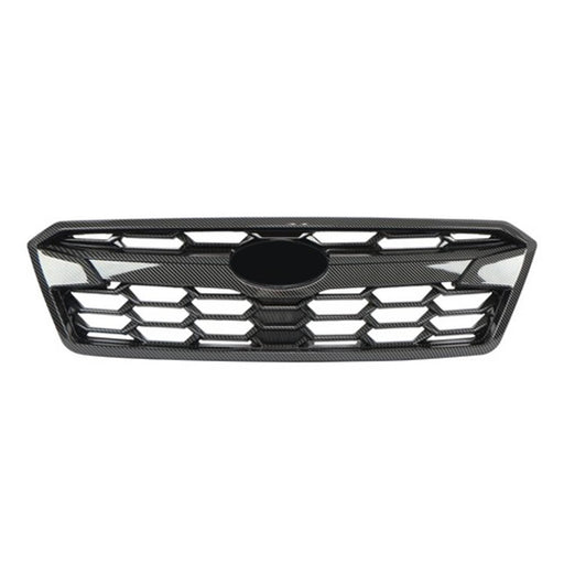 DURAFORCE Fit For Subaru Crosstrek 2018-20 Front Bumper Grille Black Carbon Fiber Plastic