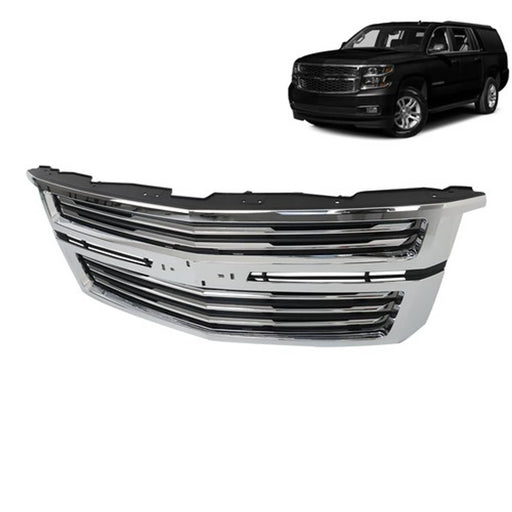 DURAFORCE Chrome Fit For Chevy Tahoe/Suburban LTZ 2015-2020 GM1200704 Front Upper Grille