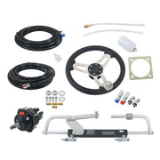 DURAFORCE NEW 90HP Hydraulic Outboard Steering Kit With 20ft High Strength Nylon Hose