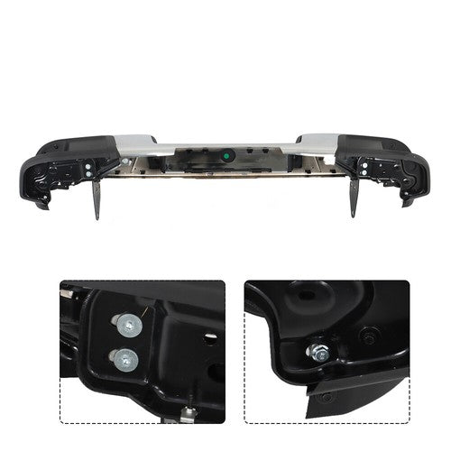DURAFORCE Rear Step Bumper For Chevy Colorado GMC Canyon 2015-2022 W/o Park Sensor Chrome