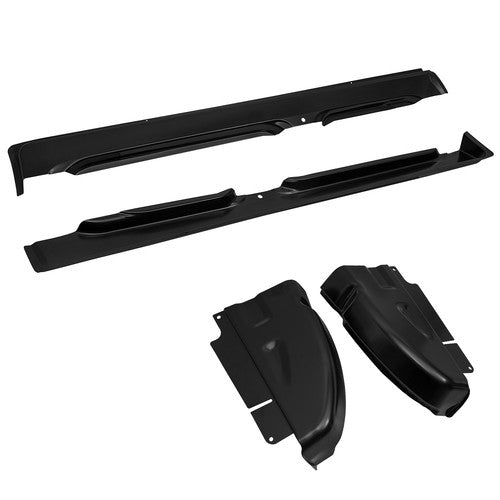 4 Pcs Rocker Panels Cab Corners for Dodge Ram 1500 2500 3500 Quad Cab 2002-2008